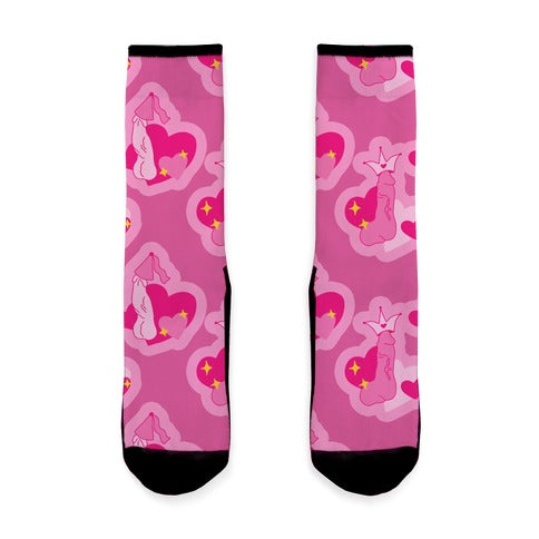 Princess Penis Pattern Socks